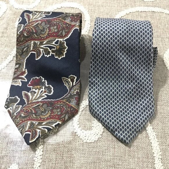 Oscar De La Renta Ties Set of Two # 22 - Picture 1 of 8